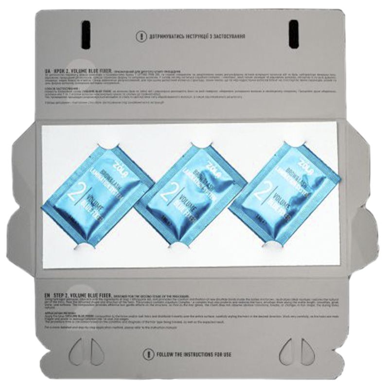 ZOLA Набір в саше 02 Volume Blue Fixer Color Lab (3 x 1 мл)