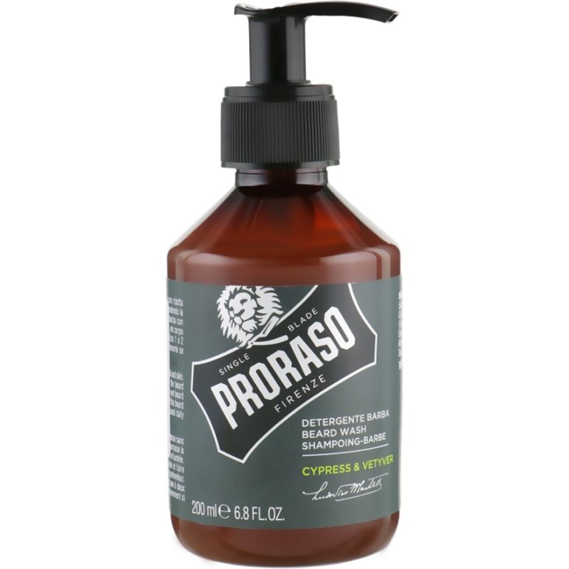 Proraso Шампунь для бороды Proraso Cypress & Vetyver Beard Shampoo, 200 мл