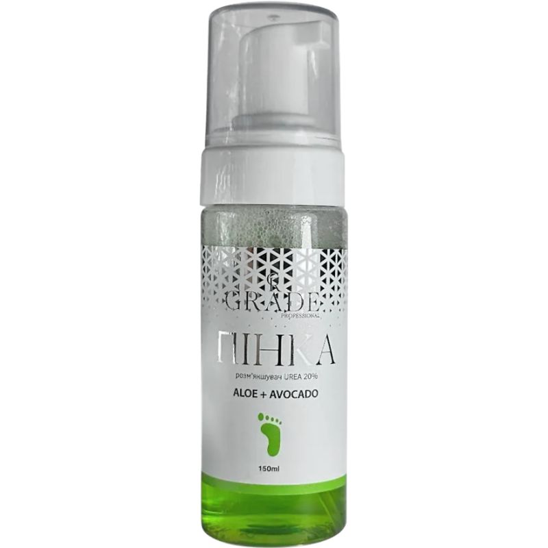 Grade Пінка-розм'якшувач для педикюру з ментолом Aloe+Avokado, 150 мл