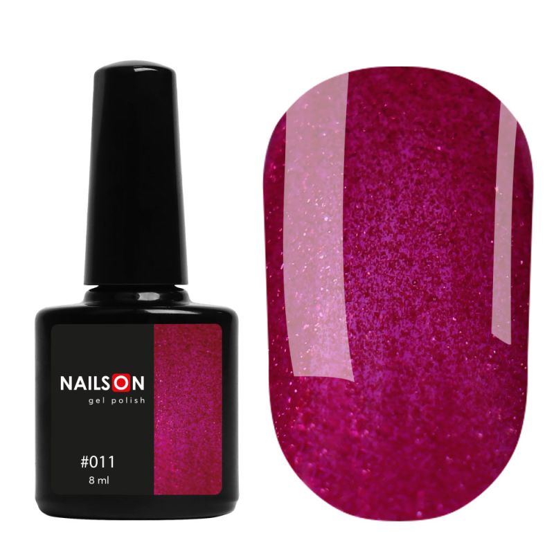 Gel polish NailsOn 011 (wine with shimmer), 8 ml