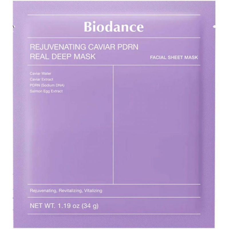 Biodance Маска гідрогелева антивікова з PDRN і ікрою Rejuvenating Caviar PDRN Real Deep Mask