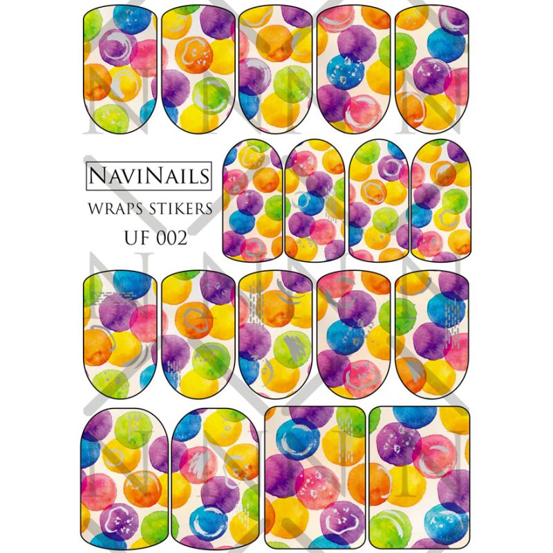 NaviNails Пленка на ногти WS UF-002 Silver