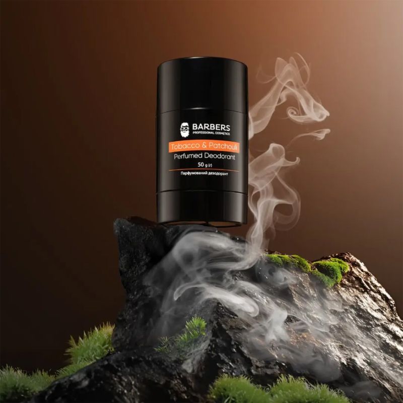 BARBERS Дезодорант парфумований Tobacco & Patchouli, 50 г