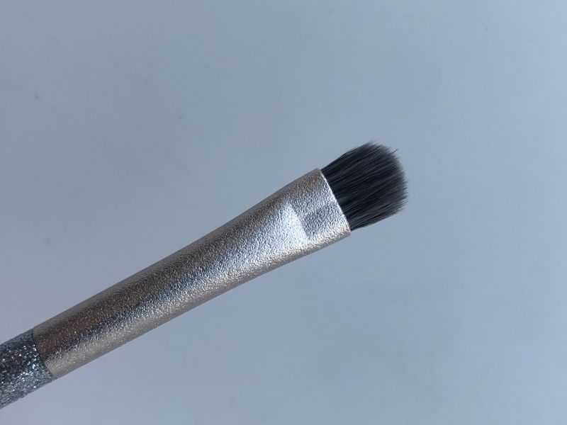 Makeup brush set 10 pcs, with silver sequins