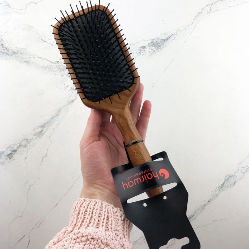 Hairway Massage Brush Flexion 11-Row Rectangular Wide