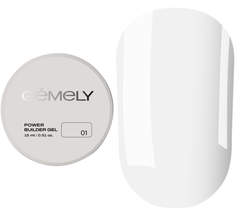  GÉMELY ex GA&MA Гель для нігтів Power Builder gel 001, 15 мл