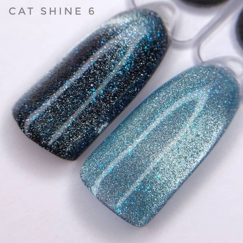 SAGA professional gel polish CAT SHINE 06 (blue), 9 ml