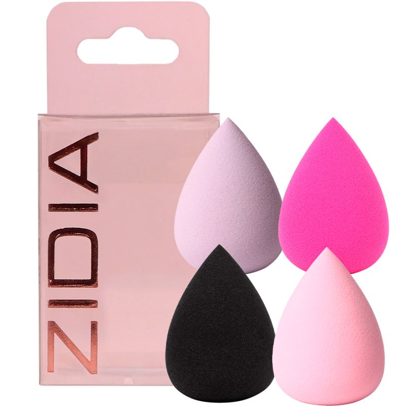 ZIDIA MakeUp Blender Sponge Water Drop "Venera", 4 шт
