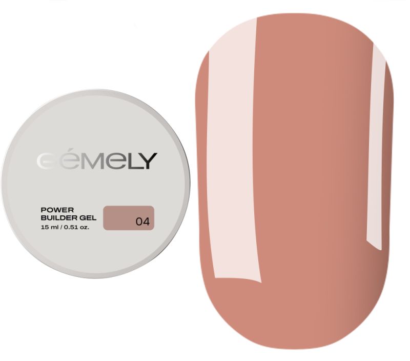  GÉMELY ex GA&MA Гель для нігтів Power Builder gel 004, 15 мл