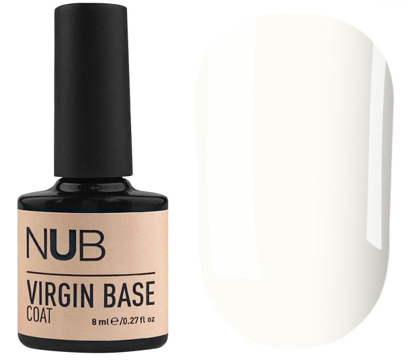 NUB Virgin Base Coat - new generation camouflage rubber base 01 (milky), 8 ml