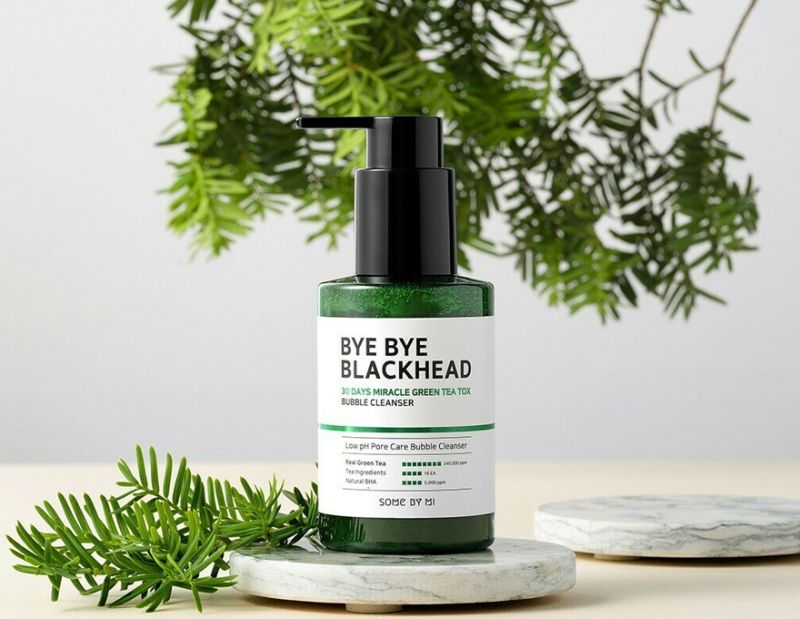 SOME BY MI Bye Bye Blackhead 30 Days Miracle Green TeaTox Bubble Cleanser Маска-пінка від чорних цяток, 120 г