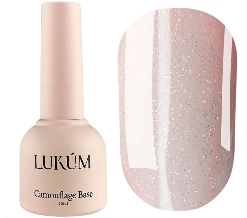 Lukum Nail base Glitter rubber cover base No. 03, 10 ml