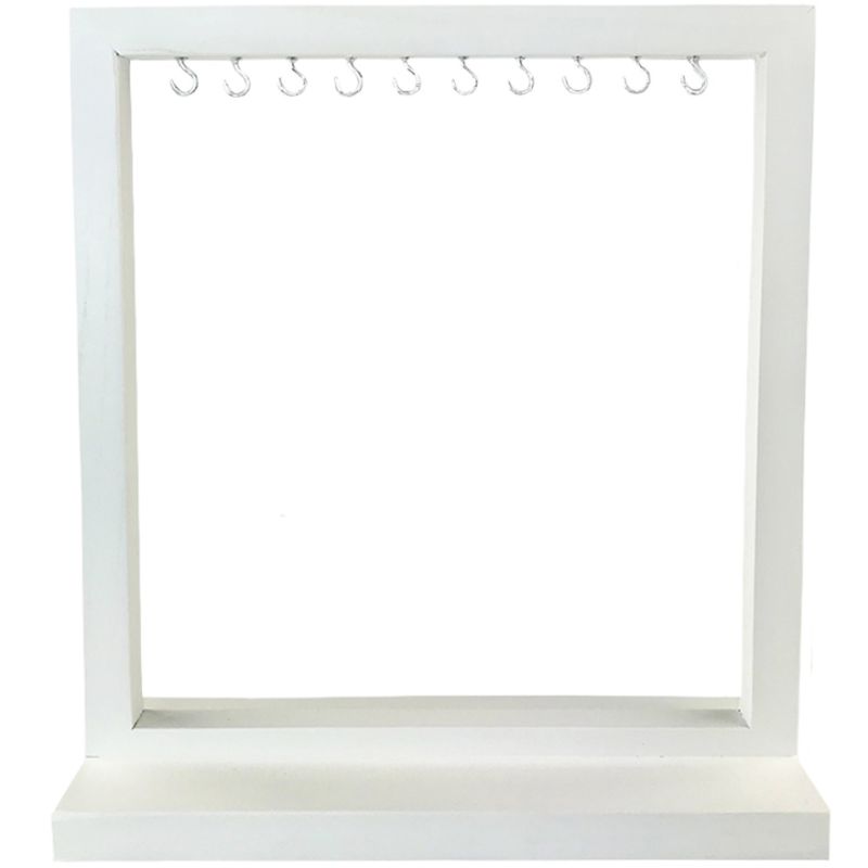 Stand for types, unbranded, wood (white)