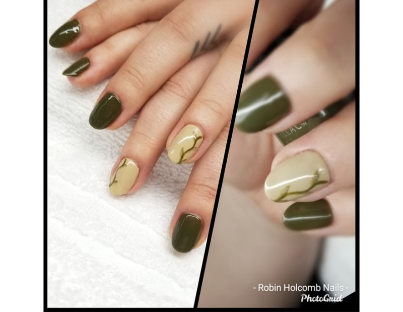 Gel polish CND Shellac, Brimstone (dark beige), 7.3 ml