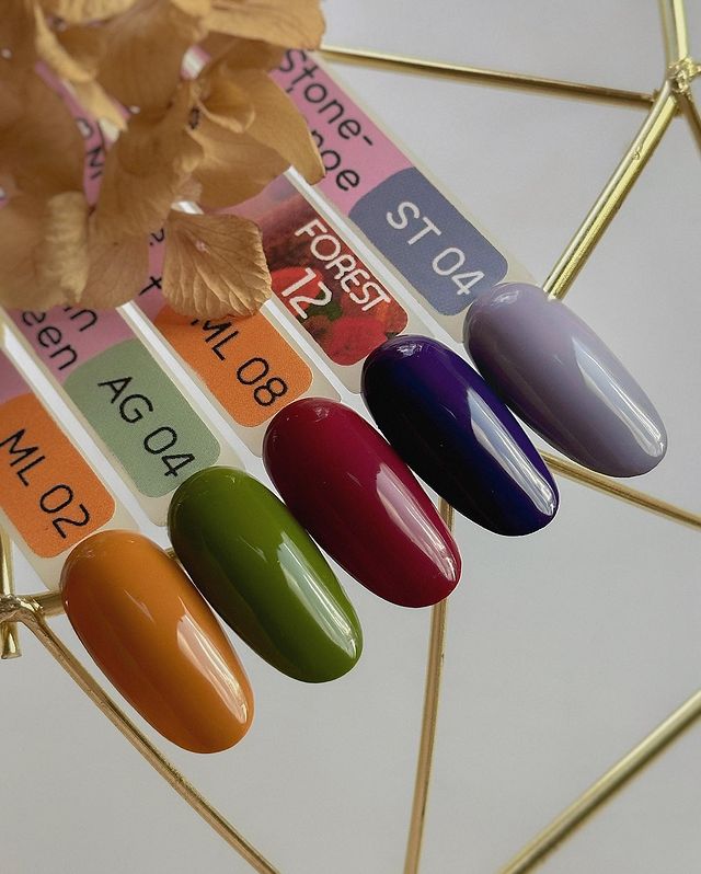 Toki Toki Gel nail polish Forest FS12 (dark blue-violet, enamel), 5 ml
