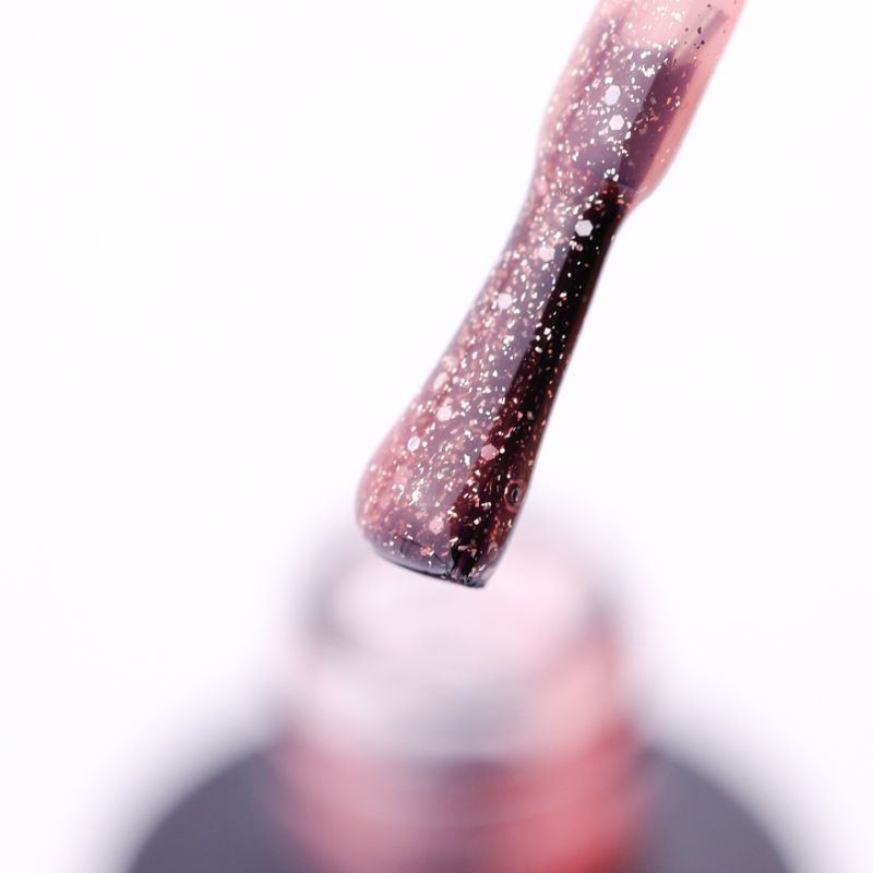 Gel Polish ADORE Professional No. 393 (pink with gold microshine and sparkles, translucent), 7.5 ml