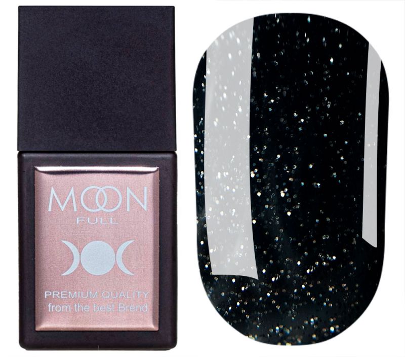 MOON FULL Amazing Color Base No. 3012 (black with fine glitter), 12 ml