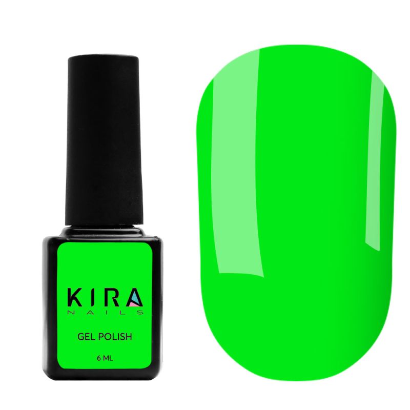 Kira Nails gel varnish No. 184 (candy green, enamel), 6 ml