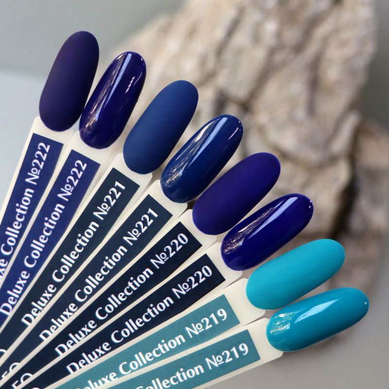 Gel Polish Komilfo Deluxe Series D222 (violet-blue, enamel), 8 ml.