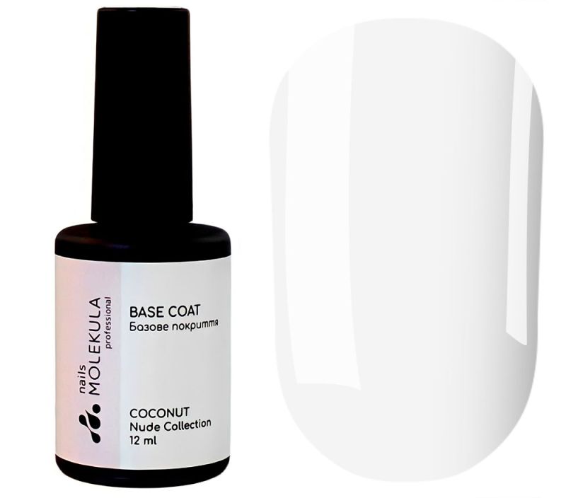 Molekula Base Nude coconut (white milky, enamel), 12 ml