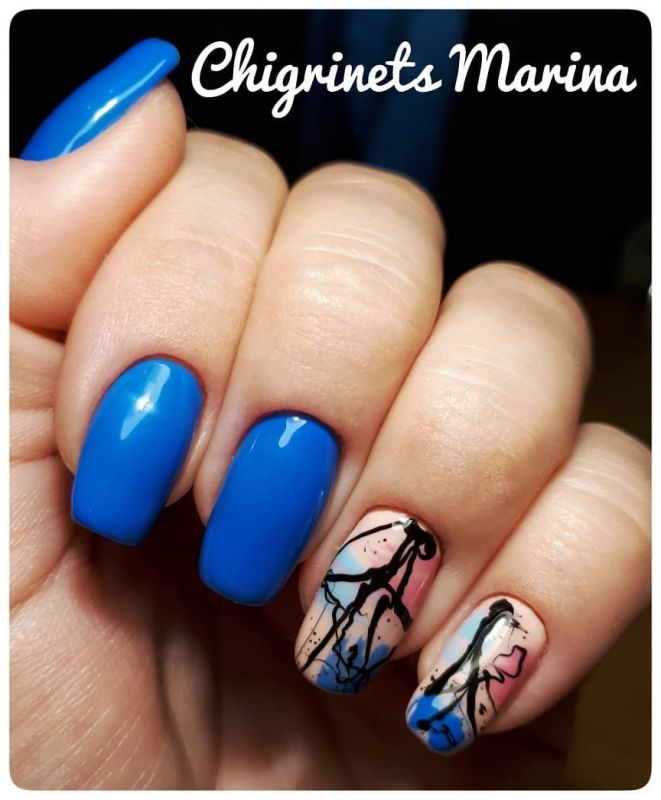 Гель-лак Kira Nails №081 (лазурний, емаль), 6 мл