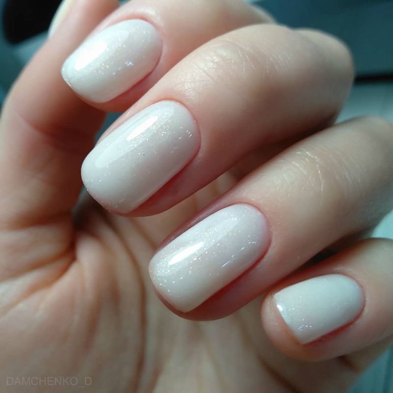 Siller Nail Base Cover Opal Milk (milky with micro glitter), 8 ml
