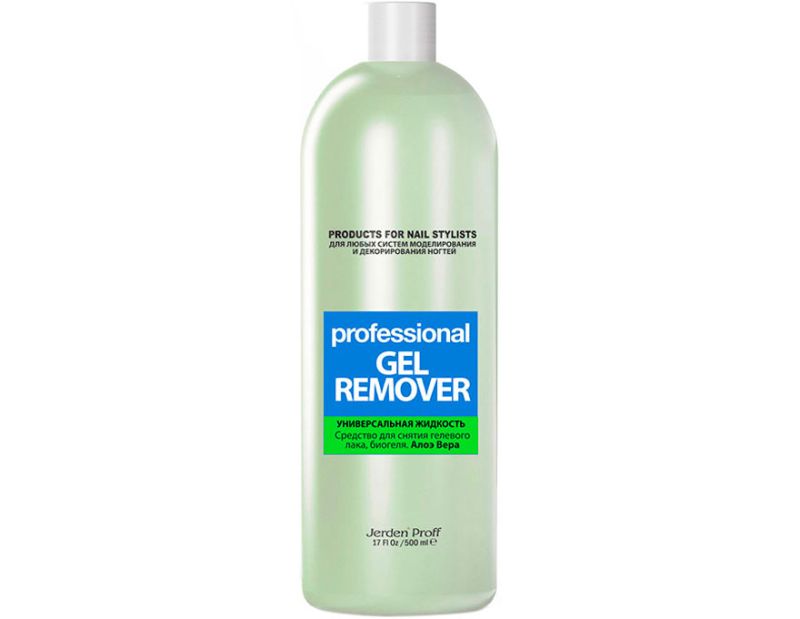 Jerden Proff Gel Remover emulsion for removing gel polish and biogel, Blackberry, 500 ml