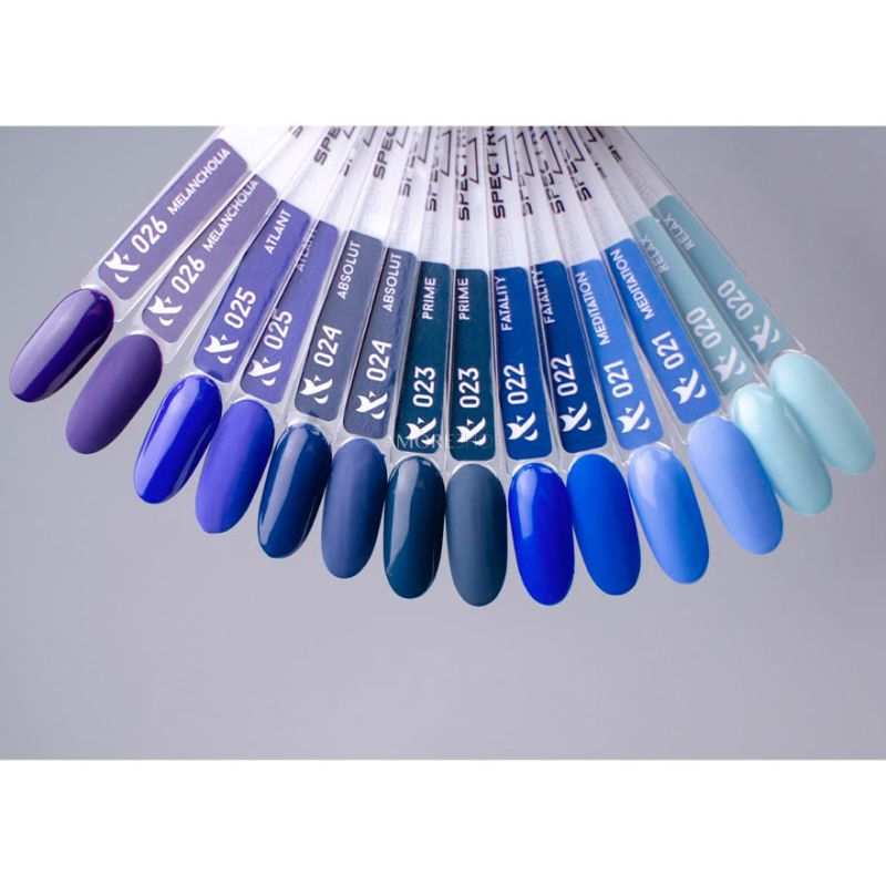 FOX SHOT Spectrum gel varnish No. 023 (dark blue, enamel), 5 ml