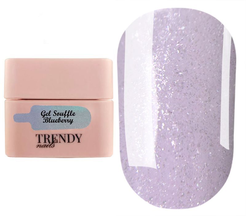 Trendy nails Гель-суфле Gel Souffle Ice Cream Bluberry, 15 мл