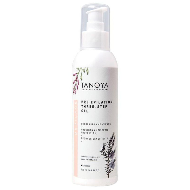 Tanoya Three-step pre-depilation gel (with dispenser), 200 ml