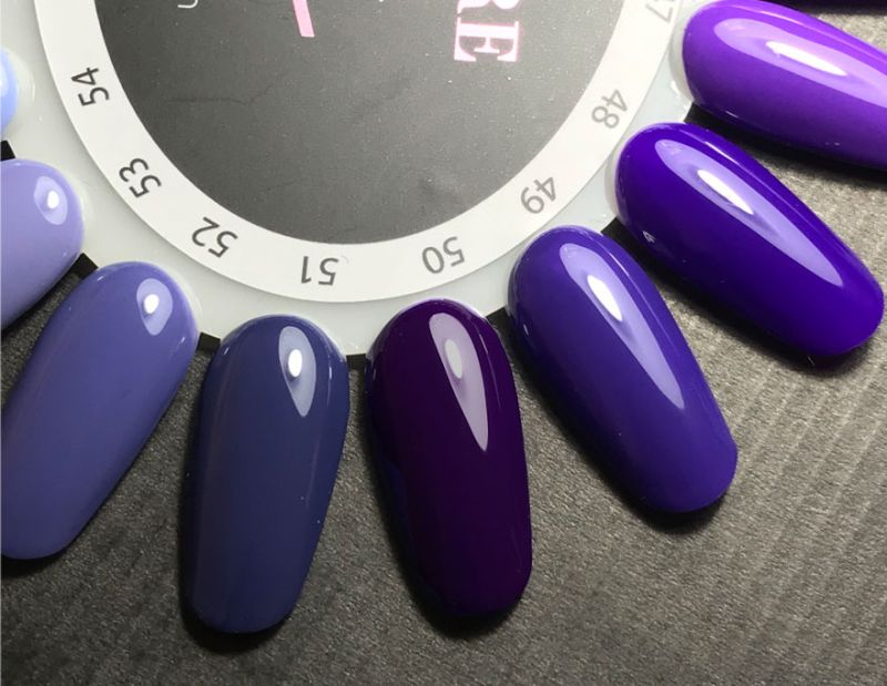 Гель-лак Couture Colour №050 (темно-фиолетовый, эмаль), 9 мл
