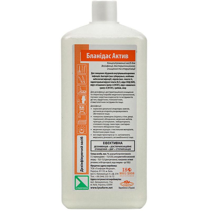 Blanidas Active - disinfectant for instruments, 1000 ml