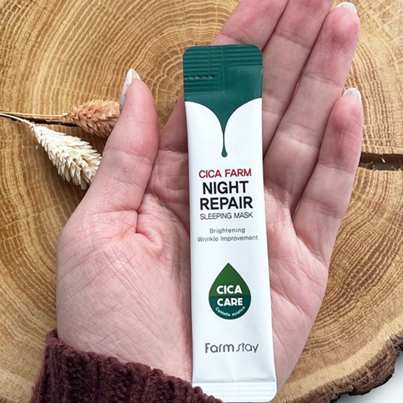 FARMSTAY Cica Farm Night Repair Sleeping Mask - centella asiatica, 4 ml
