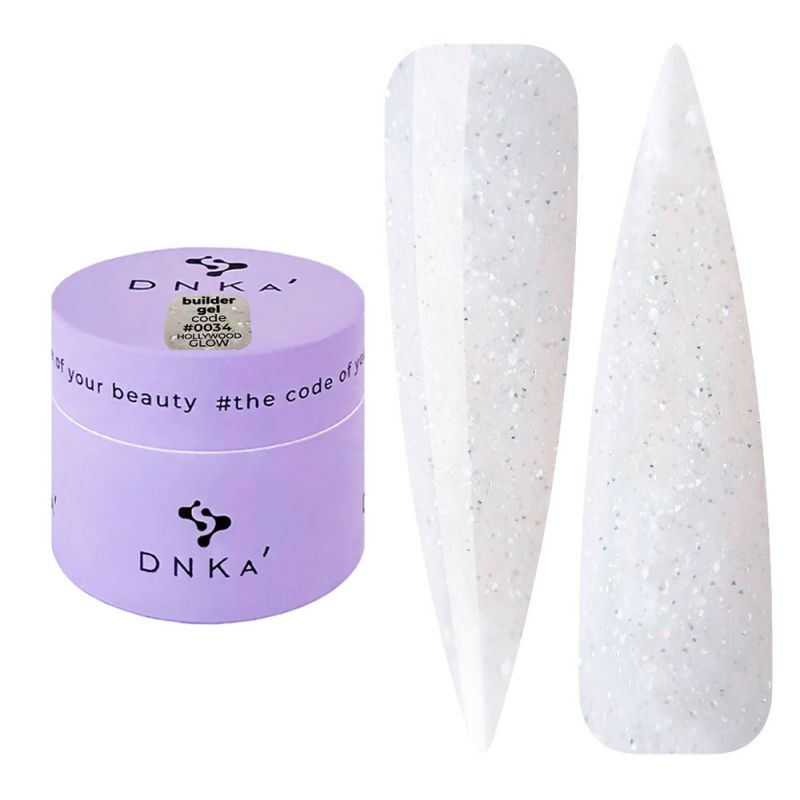 DNKa Гель для ногтей Builder Gel 0034 Hollywood Glow, 15 мл