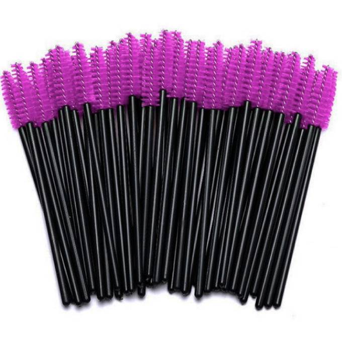 nylon - 50 pcs - purple on black base