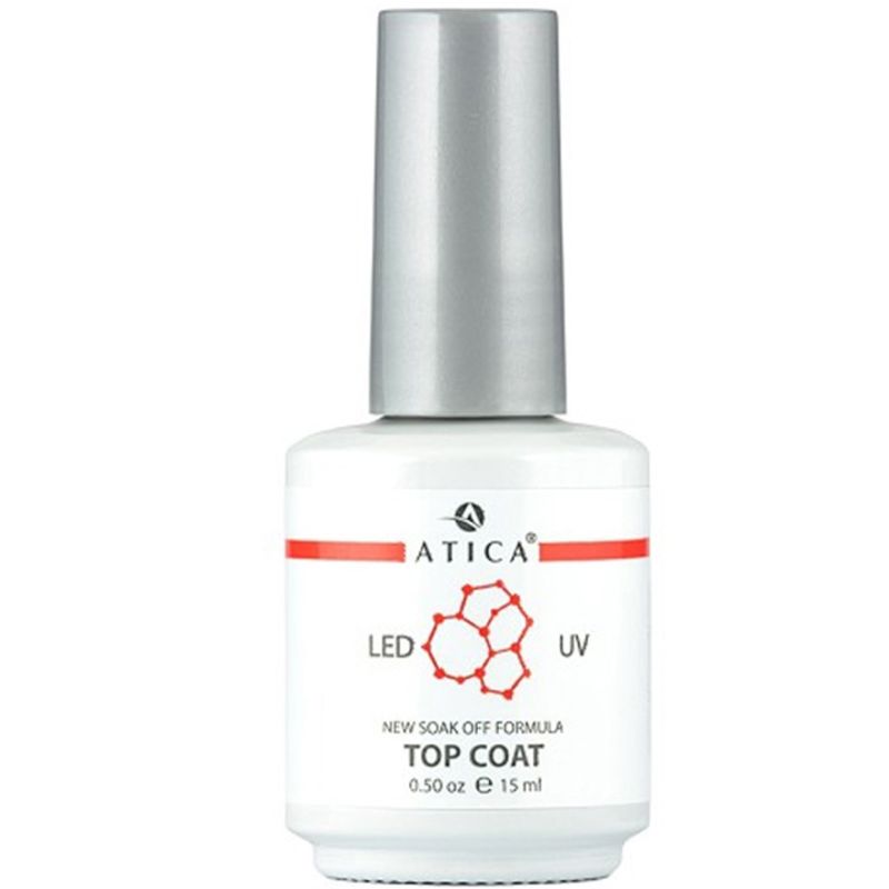 Top coat Atica for gel polish, 15 ml
