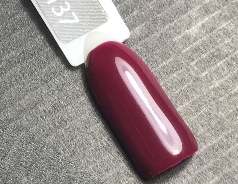 NUB 137 Cherry Pie gel varnish (cherry, enamel), 8 ml