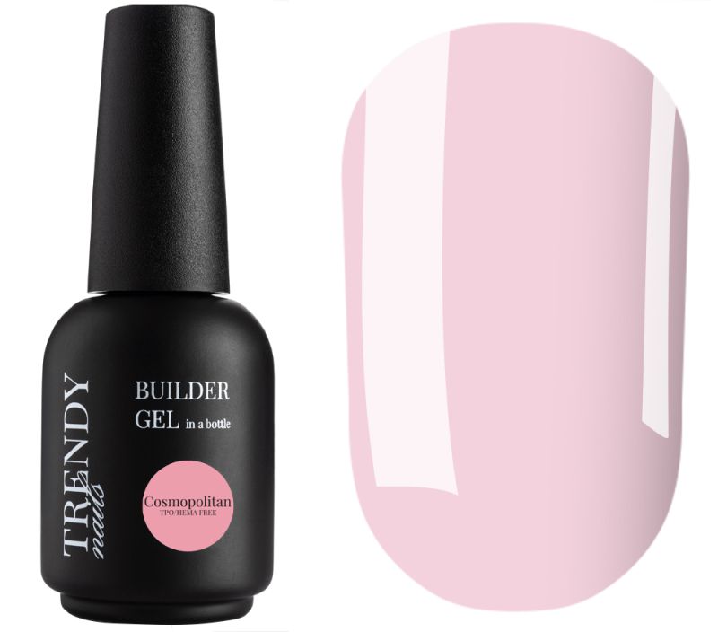 Trendy Nails Гель для ногтей Builder Gel in a bottle Cosmopolitan HEMA/TPO free, 15 мл