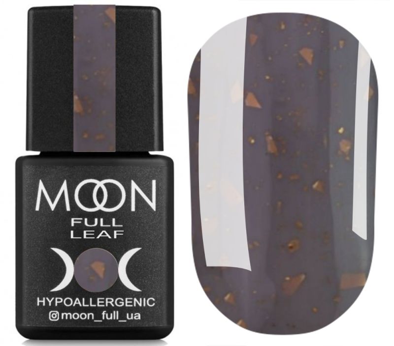 MOON FULL Leaf Rubber Base No. 05 (gray with gold leaf), 8 ml