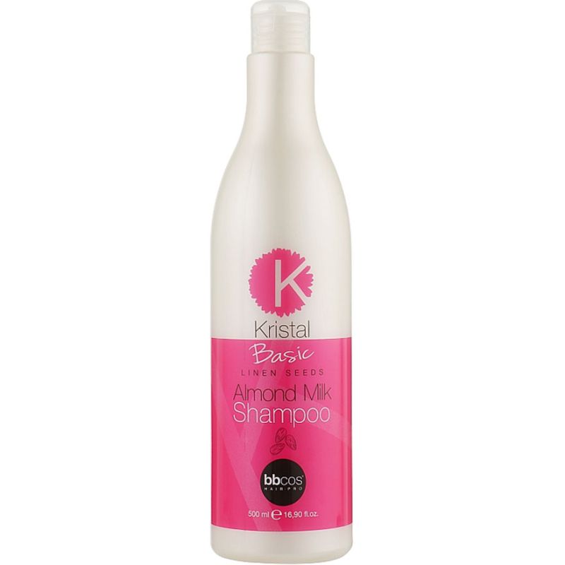 BBcos KRISTAL BASIC шампунь c миндальным молочком для волос, 500 мл