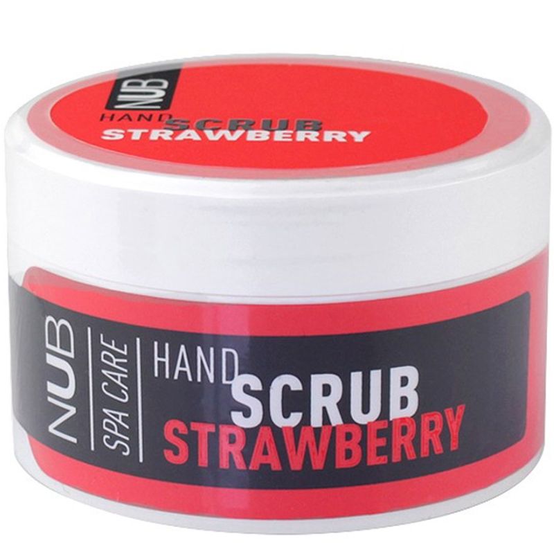 NUB Spa Care Hand Scrub Strawberry - hand scrub, 200 ml