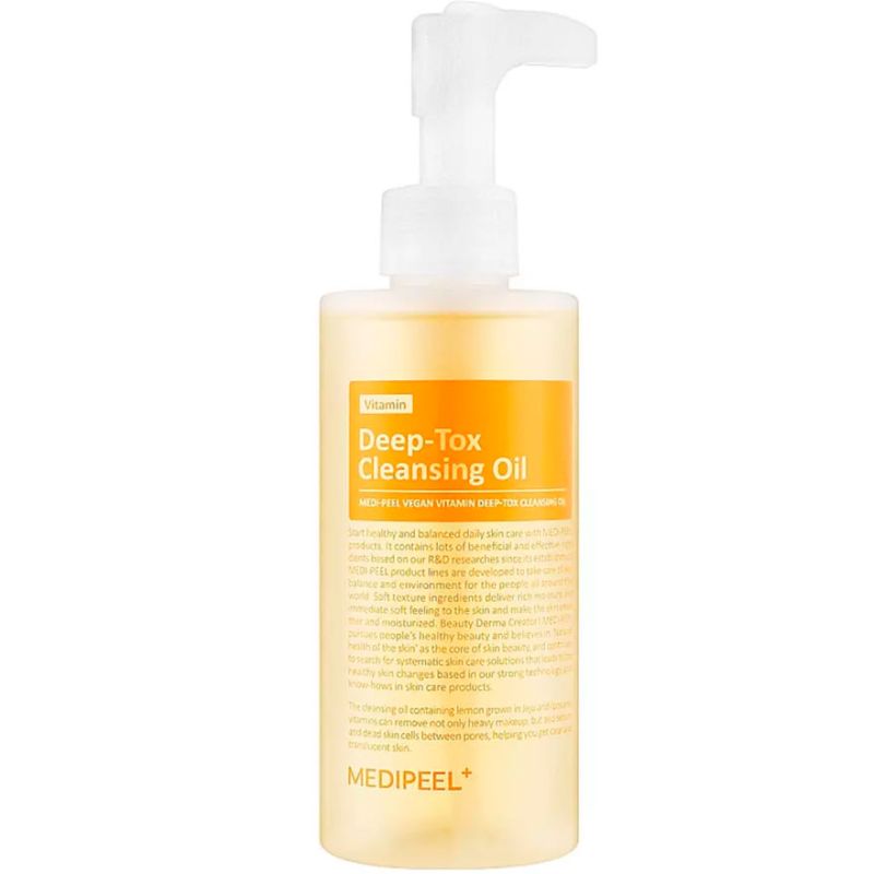 MEDI-PEEL Hydrophilic vitamin oil for face with liposomes Vegan Vitamin Deep-Tox Cleansing Oil, 200 ml