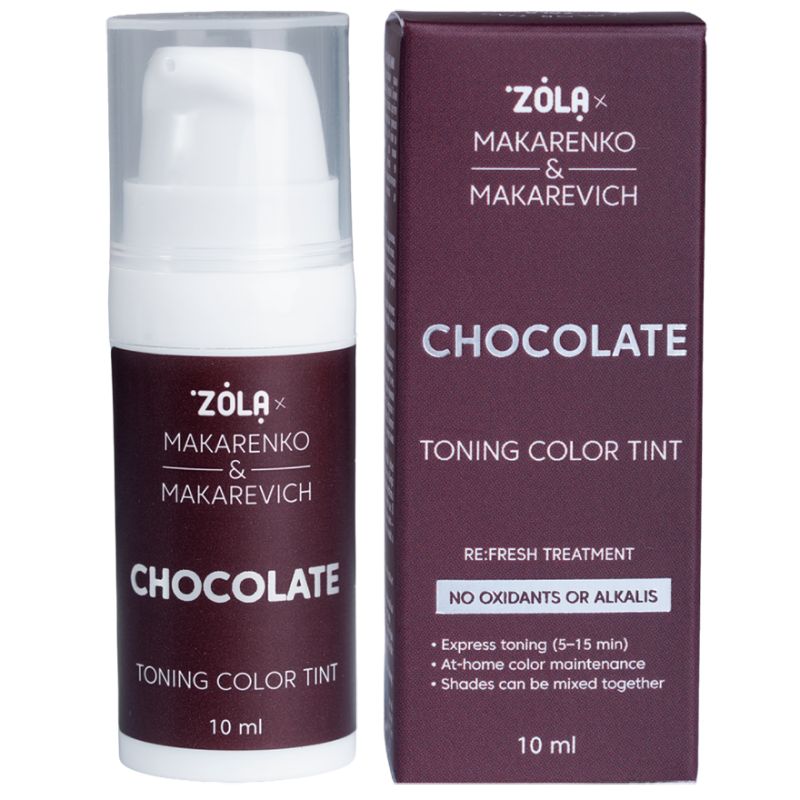 ZOLA x Makarenko x Makarevich Фарба тонуюча Toning Color Tint Cholocate, 10 мл