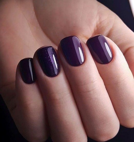 NUB 038 Blueberry Pie gel varnish (dark eggplant, enamel), 8 ml