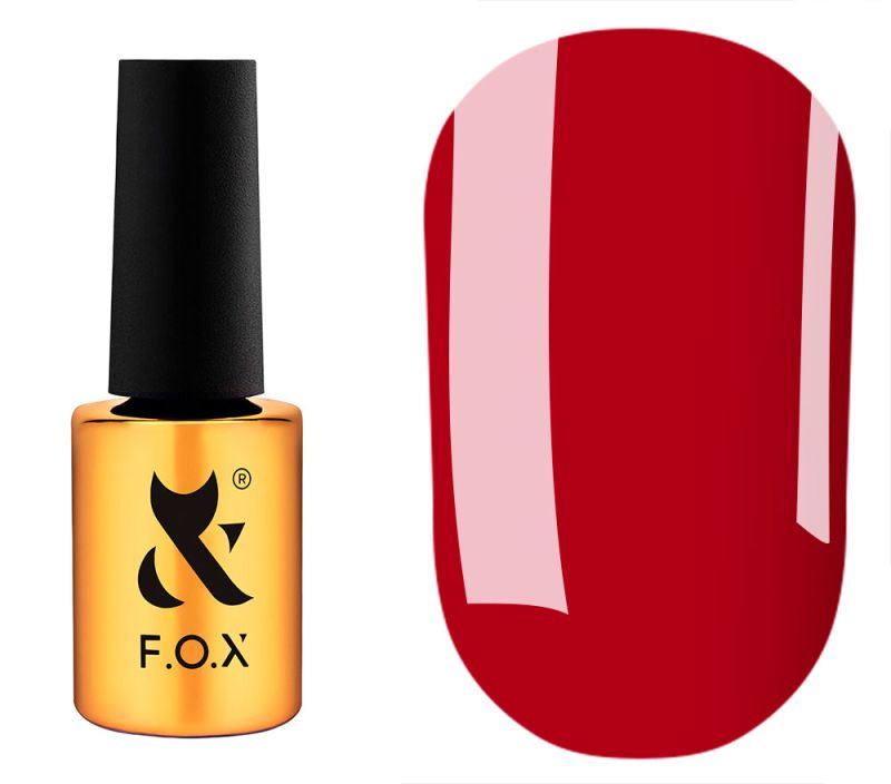 FOX gel varnish No. 408 (dark brown, enamel), 6 ml