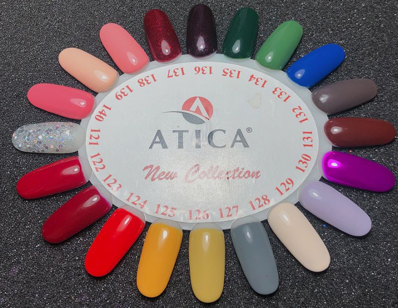 Atica Oxygen GP128 gel-varnish (milky beige, enamel), 7.5 ml