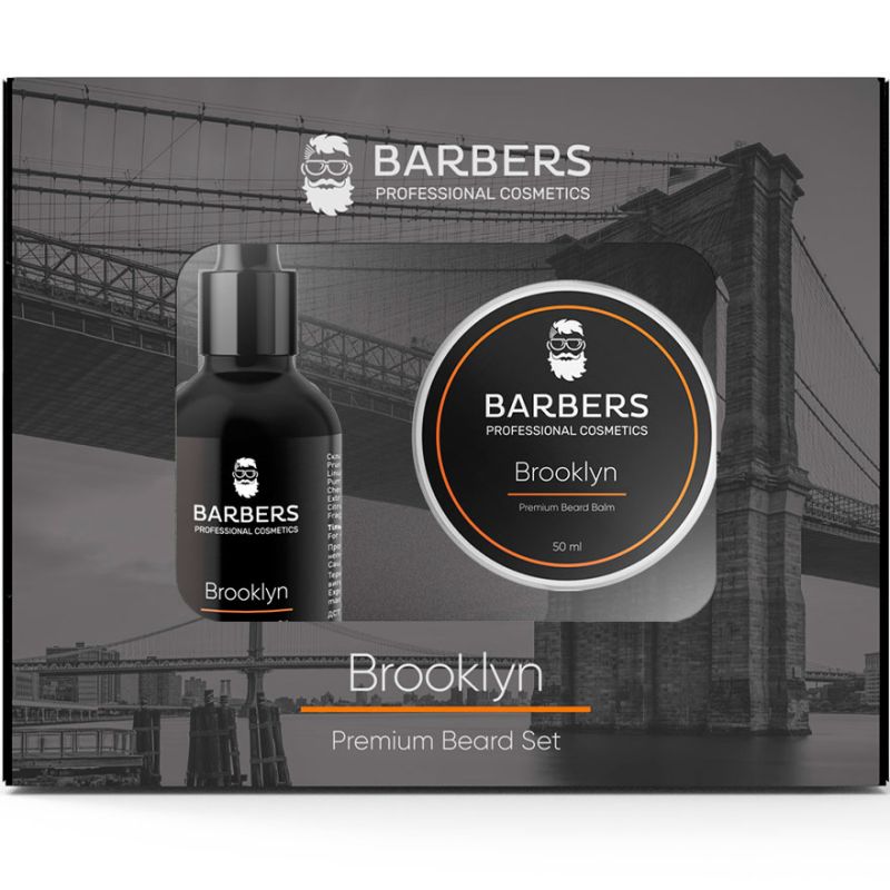 BARBERS Набор по уходу за бородой Brooklyn, 80 мл