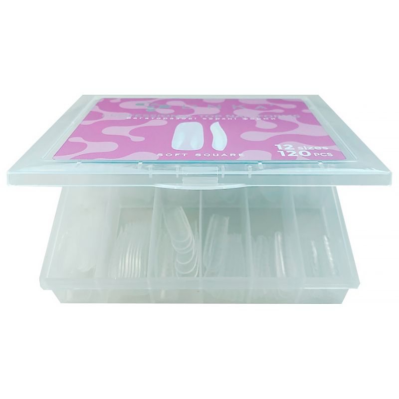 DNKa Верхні форми для моделювання Top Nail Forms Soft Square, 120 шт