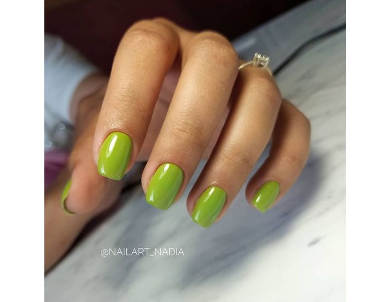 Atica Saffon GPM156 gel varnish (olive green, enamel), 7.5 ml