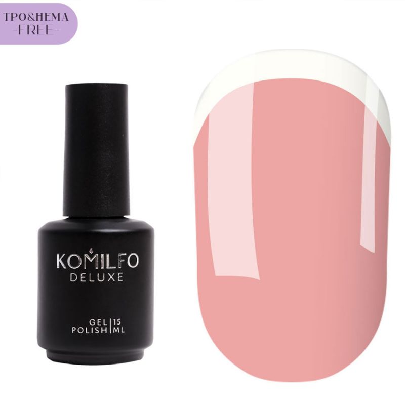 Komilfo Cover Base HEMA/TPO free, кольорова база для нігтів, гель-лакова система, 15 мл